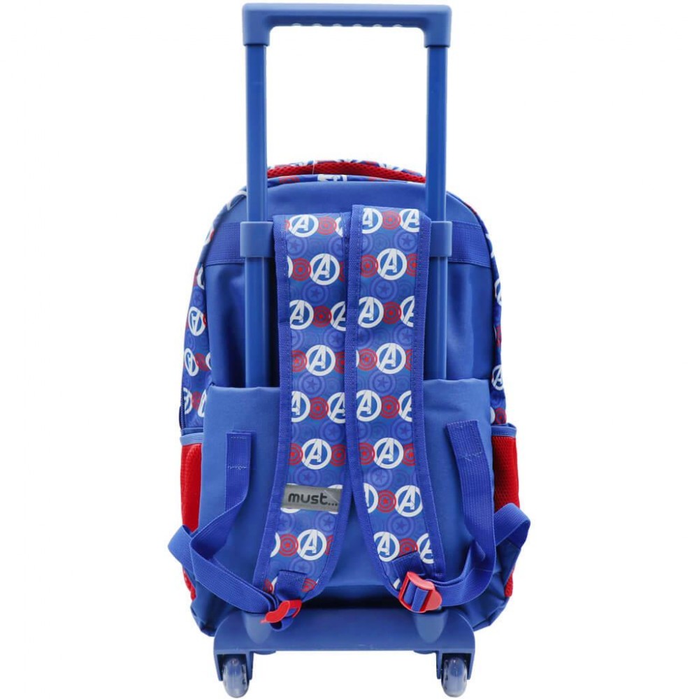 MUST TROLLEY ΔΗΜΟΤΙΚΟΥ 34X20X44 3ΘΗΚΕΣ CAPTAIN AMERICA (506217)