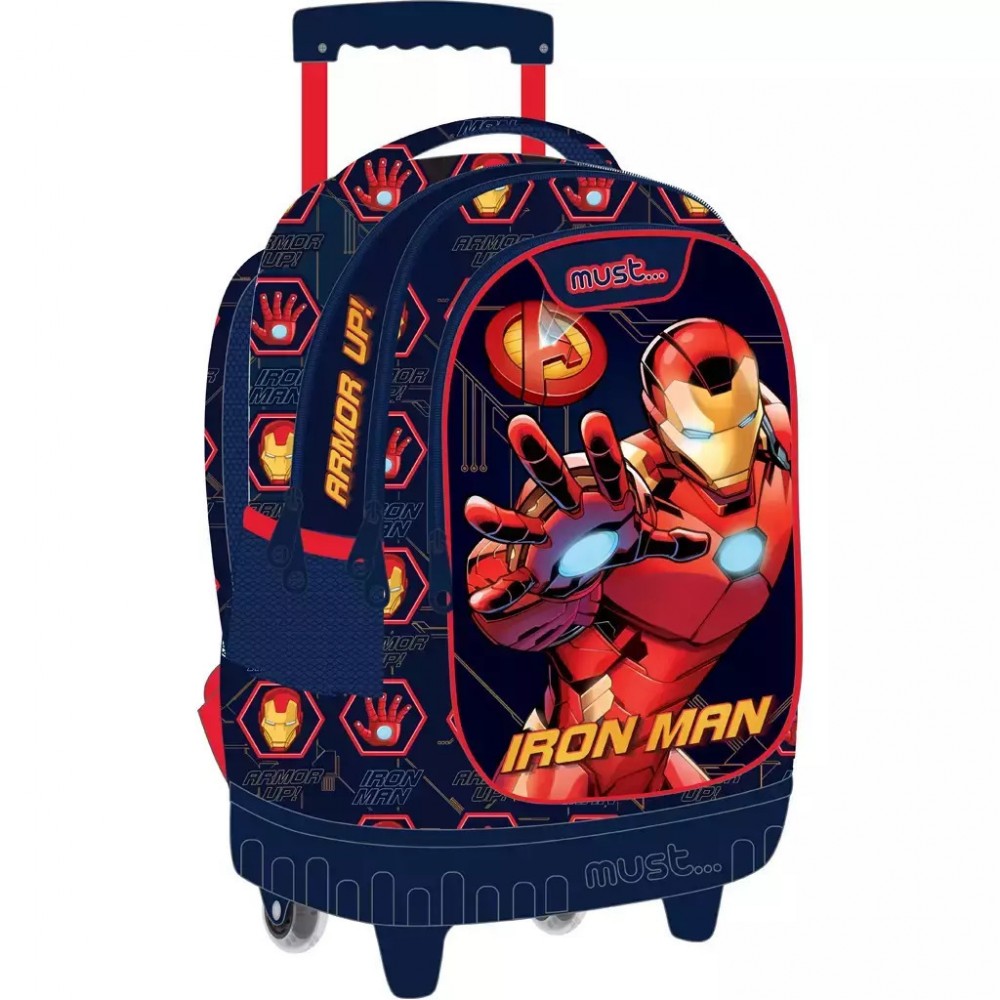 MUST TROLLEY ΔΗΜΟΤΙΚΟΥ 34X20X44 3ΘΗΚΕΣ IRON MAN(506239)