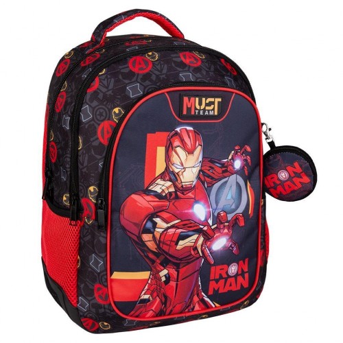 MUST ΣΑΚΙΔΙΟ ΔΗΜΟΤΙΚΟΥ 32X18X43 3ΘΗΚΕΣ IRON MAN (506280)