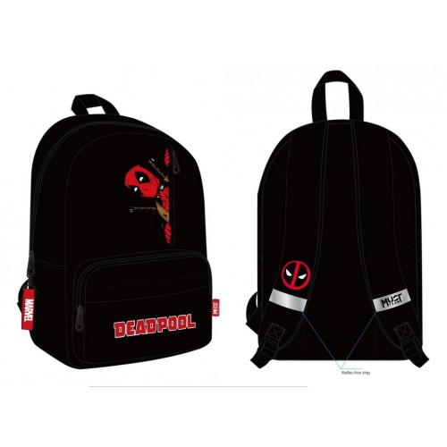 ΣΑΚΙΔΙΟ 29Χ17Χ41ΕΚ 1 ΚΕΝΤΡΙΚΗ ΘΗΚΗ DEADPOOL RED LOGO (506294)
