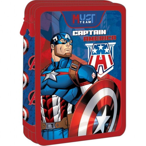 MUST ΚΑΣΕΤΙΝΑ ΔΙΠΛΗ ΓΕΜΑΤΗ 15X5X21 CAPTAIN AMERICA (506307)