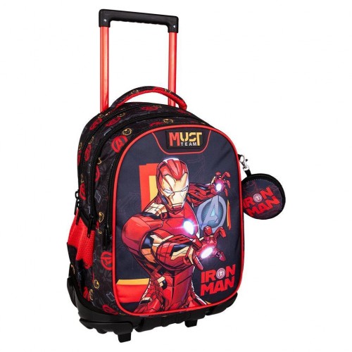 MUST TROLLEY ΔΗΜΟΤΙΚΟΥ 34X20X44 3ΘΗΚΕΣ IRON MAN (506310)