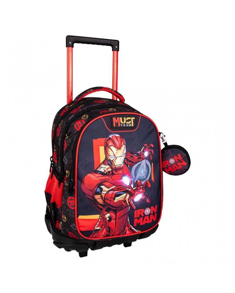 MUST TROLLEY ΔΗΜΟΤΙΚΟΥ 34X20X44 3ΘΗΚΕΣ IRON MAN (506310)