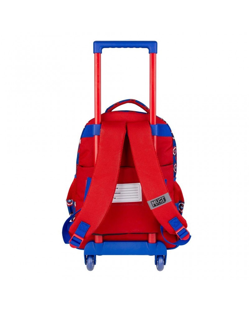 MUST TROLLEY ΔΗΜΟΤΙΚΟΥ 34X20X44 3ΘΗΚΕΣ CAPTAIN AMERICA (506311)