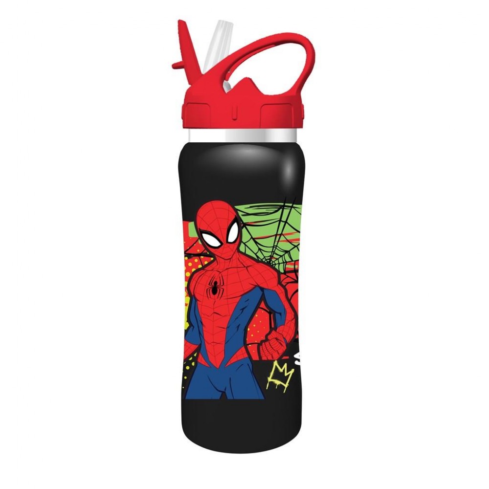 MUST TEAM SPIDERMAN ΣΕΤ ΠΛΑΣΤΙΚΟ ΦΑΓΗΤΟΔΟΧΕΙΟ 800ML & ΑΝΟΞΕΙΔΩΤΟ ΠΑΓΟΥΡΙ 500ML (508397)