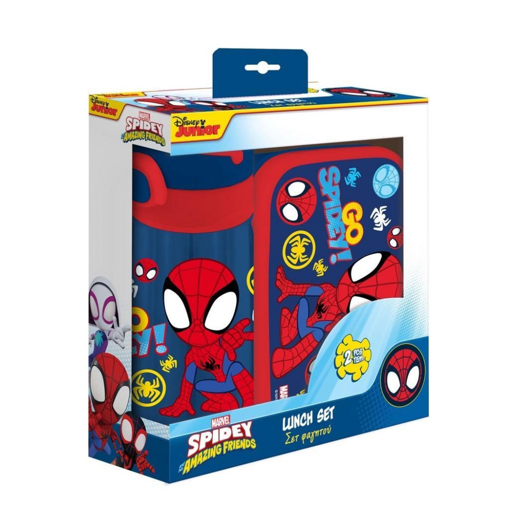 ΣΕΤ ΦΑΓΗΤΟΔΟΧΕΙΟ 800ML& ΠΑΓΟΥΡΙ 500ML ΠΛΑΣΤΙΚΟ SPIDEY (508398)