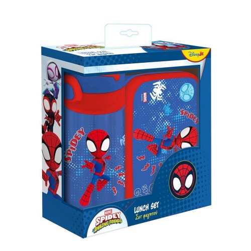 MUST TEAM ΣΕΤ ΦΑΓΗΤΟΔΟΧΕΙΟ PP 800ML & ΠΑΓΟΥΡΙ PP 500ML SPIDEY (508791)