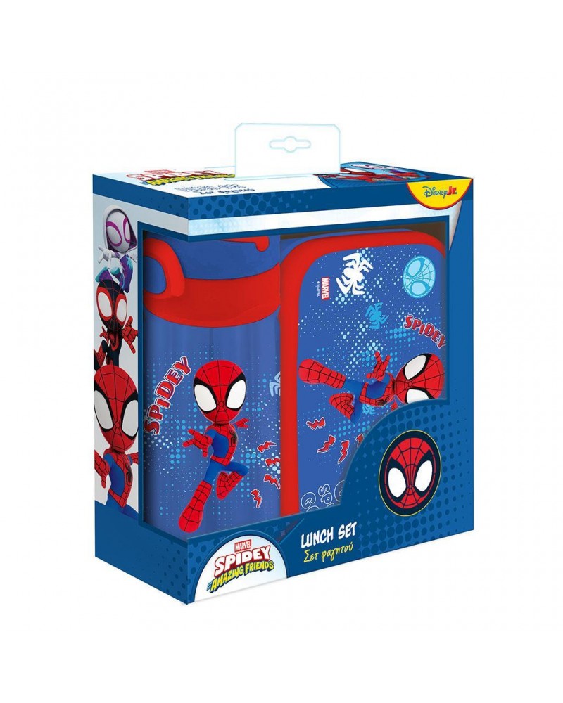 MUST TEAM ΣΕΤ ΦΑΓΗΤΟΔΟΧΕΙΟ PP 800ML & ΠΑΓΟΥΡΙ PP 500ML SPIDEY (508791)