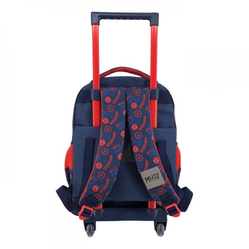 MUST TEAM TROLLEY ΣΧΟΛΙΚΟ 34Χ20Χ44ΕΚ 3ΘΗΚΕΣ SPIDERMAN NYC HEROES (508817)