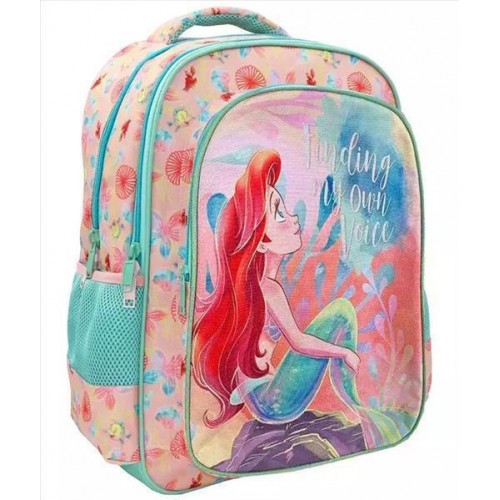 ΣΑΚΙΔΙΟ ΔΗΜΟΤΙΚΟΥ 32X18X43 DISNEY PRINCESS ARIEL FINDING MY OWN VOICE 3 ΘΗΚΕΣ (563373)