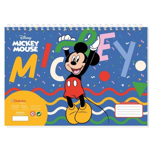 ΜΠΛΟΚ ΖΩΓΡΑΦΙΚΗΣ MICKEY Α4 30ΦΥΛ 2ΣΧ (563536)