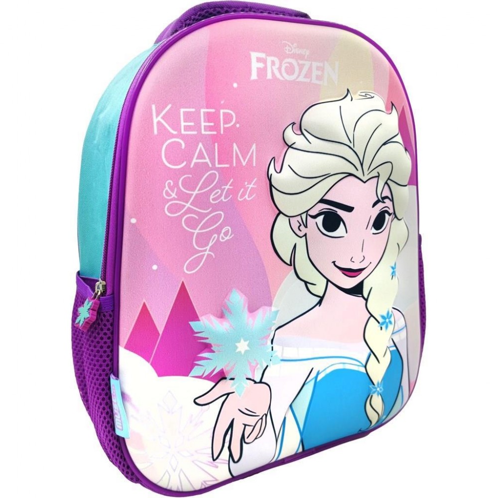 ΣΑΚΙΔΙΟ ΝΗΠΙΟΥ 26Χ10Χ32 1ΘΗΚΗ 3D EVA FROZEN KEEP CALM AND LET IT GO (564326)