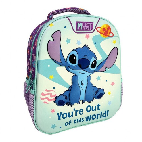 MUST ΣΑΚΙΔΙΟ ΝΗΠΙΟΥ 27Χ10Χ31 2ΘΗΚΕΣ LILO & STITCH YOU'RE OUT OF THIS WORLD (564814)