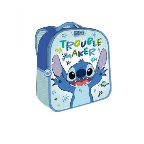 MUST ΣΑΚΙΔΙΟ ΝΗΠΙΟΥ 26Χ10Χ32 1ΘΗΚΗ 3D EVA LILO & STITCH TROUBLE MAKER (564815)