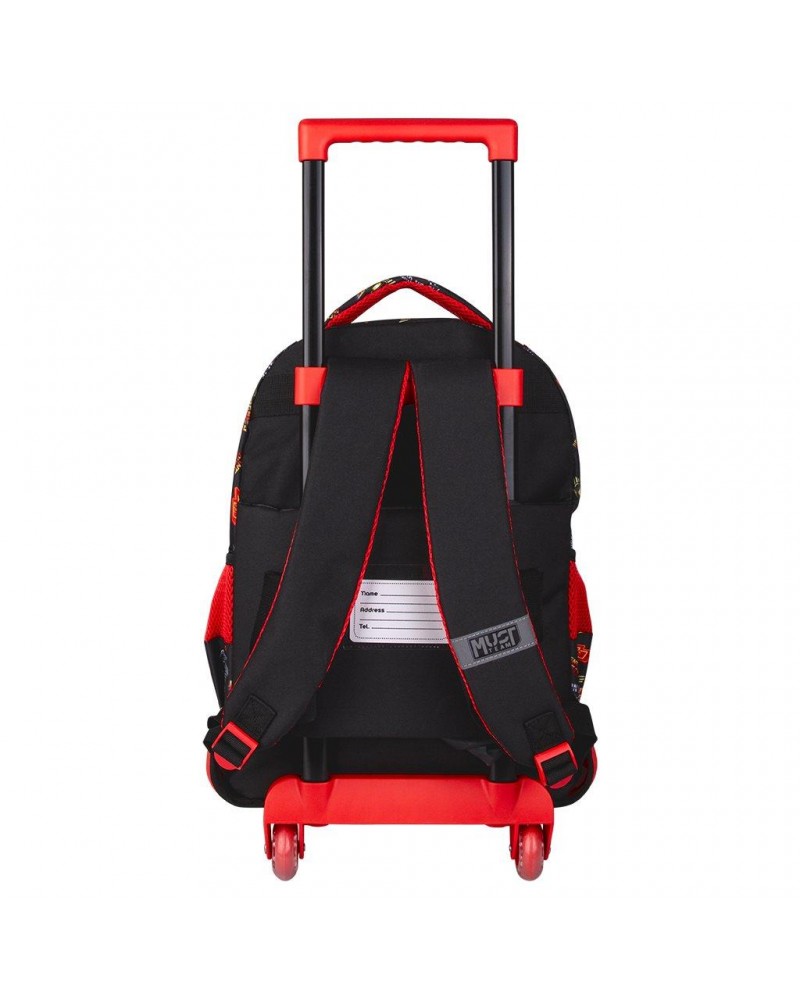 MUST TEAM TROLLEY ΣΧΟΛΙΚΟ 34Χ20Χ44ΕΚ 3ΘΗΚΕΣ CARS LIGHTNING MCQUEEN (565044)