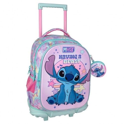 MUST TROLLEY ΔΗΜΟΤΙΚΟΥ 34X20X44 3ΘΗΚΕΣ LILO & STITCH HAVING A BLAST (565046)
