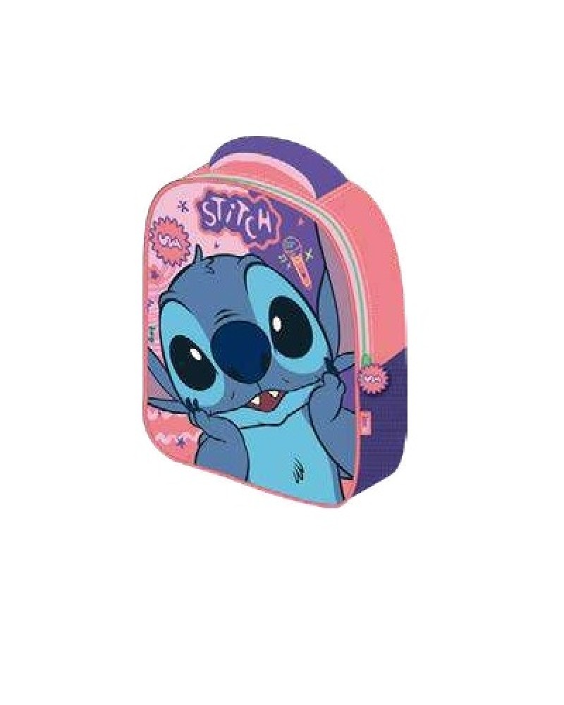 MUST TEAM ΣΑΚΙΔΙΟ ΝΗΠΙΟΥ 26Χ10Χ32 1ΘΗΚΗ 3D EVA LILO & STITCH ΡΟΖ (565078) 