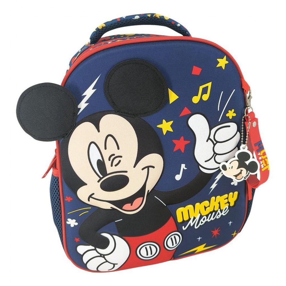 MUST TEAM ΣΑΚΙΔΙΟ ΝΗΠΙΟΥ 27Χ10Χ31ΕΚ 2ΘΗΚΕΣ MICKEY BLUE (565787)
