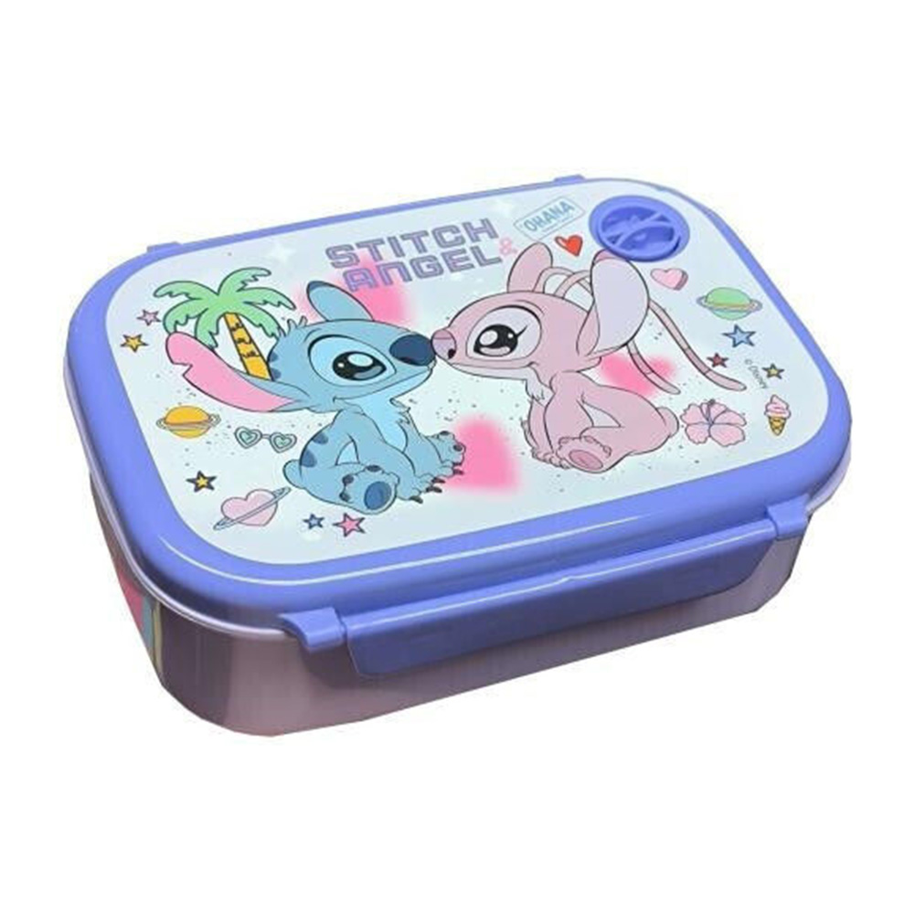 MUST TEAM STITCH & ANGEL ΣΕΤ ΦΑΓΗΤΟΔΟΧΕΙΟ PP 800ML & ΠΑΓΟΥΡΙ ΑΛΟΥΜΙΝΙΟΥ 500ML (565916)