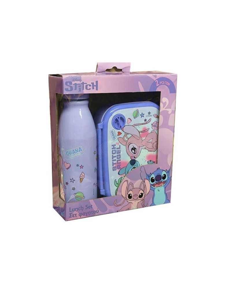 MUST TEAM STITCH & ANGEL ΣΕΤ ΦΑΓΗΤΟΔΟΧΕΙΟ PP 800ML & ΠΑΓΟΥΡΙ ΑΛΟΥΜΙΝΙΟΥ 500ML (565916)