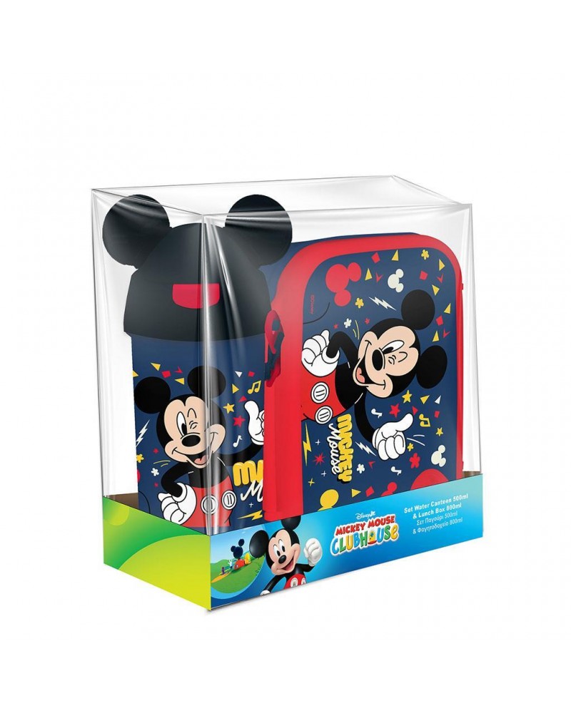 MUST TEAM MICKEY ΣΕΤ ΦΑΓΗΤΟΔΟΧΕΙΟ PP 800ML & ΠΑΓΟΥΡΙ PP 500ML (565922)