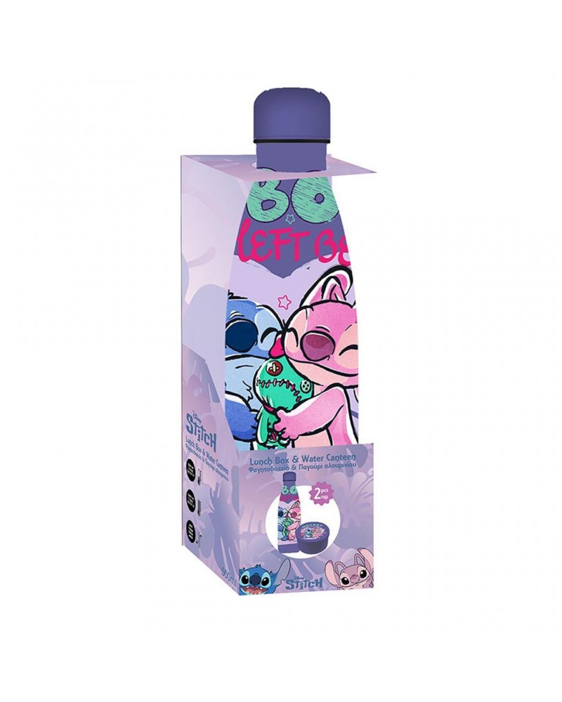 MUST TEAM ΣΕΤ ΦΑΓΗΤΟΔΟΧΕΙΟ PP 130ML & ΠΑΓΟΥΡΙ ΑΝΟΞΕΙΔΩΤΟ 500ML STITCH & ANGEL (565925)