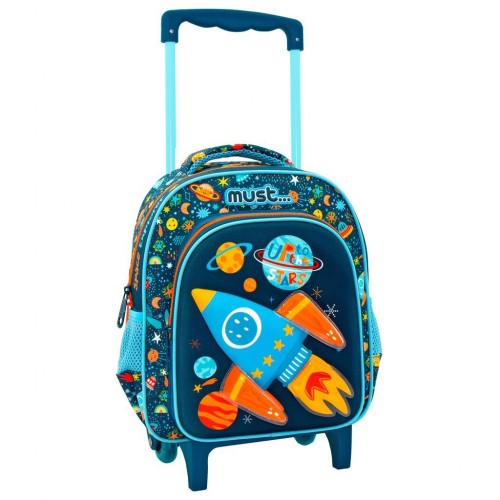 MUST TROLLEY ΝΗΠΙΟΥ 27X10X31 UP TO THE STARS 3D SOFT 2 ΘΗΚΕΣ (585027)