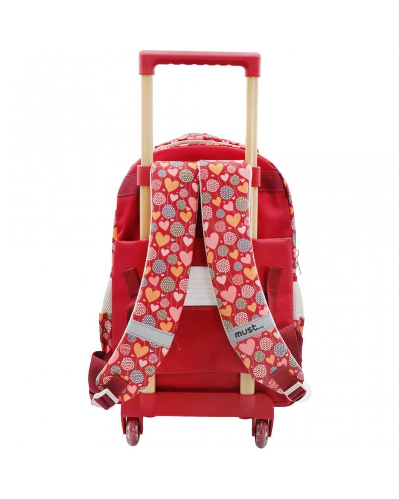 MUST TROLLEY ΔΗΜΟΤΙΚΟΥ 34X20X44 3ΘΗΚΕΣ RED HEART (585758)