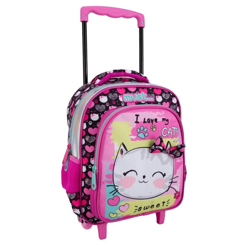 MUST TROLLEY ΝΗΠΙΟΥ 27Χ10Χ31 2ΘΗΚΕΣ CUTE CAT (585866)