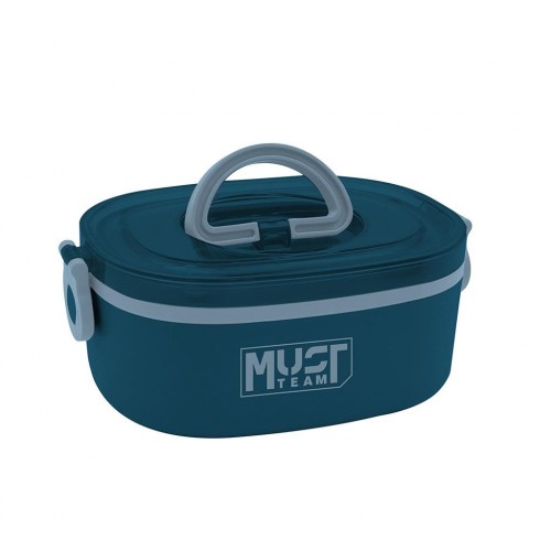 MUST ΦΑΓΗΤΟΔΟΧΕΙΟ 750ML 2 ΣΕ 1 ΑΝΟΞΕΙΔΩΤΟ ΜΕ ΠΙΡΟΥΝΙ-ΚΟΥΤΑΛΙ ΜΠΛΕ (585989)