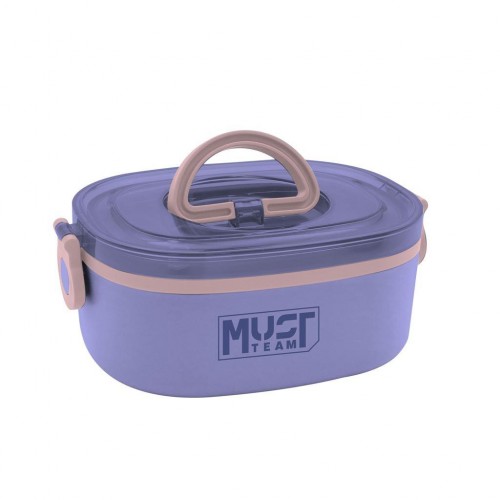 MUST ΦΑΓΗΤΟΔΟΧΕΙΟ 750ML 2 ΣΕ 1 ΑΝΟΞΕΙΔΩΤΟ ΜΕ ΠΙΡΟΥΝΙ-ΚΟΥΤΑΛΙ ΜΩΒ (585989)