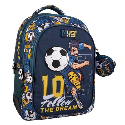 MUST ΣΑΚΙΔΙΟ ΔΗΜΟΤΙΚΟΥ 32X18X43 3ΘΗΚΕΣ FOOTBALL (586169)