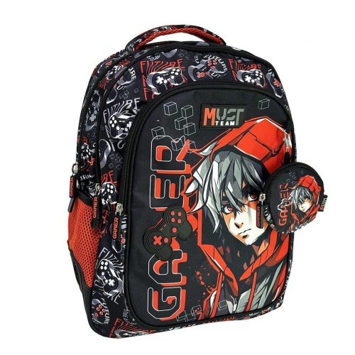 MUST ΣΑΚΙΔΙΟ ΔΗΜΟΤΙΚΟΥ 32X18X43 3ΘΗΚΕΣ GAMER (586241)