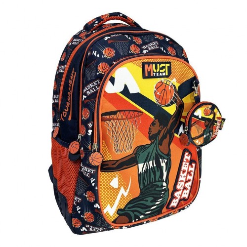 MUST ΣΑΚΙΔΙΟ ΔΗΜΟΤΙΚΟΥ 32X18X43 3ΘΗΚΕΣ BASKETBALL TOURNAMENT (586274)