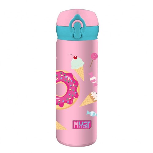 MUST TEAM ΠΑΓΟΥΡΙ ΑΝΟΞΕΙΔΩΤΟ ΘΕΡΜΟΣ 500ML ΜΕ ΚΑΛΑΜΑΚΙ 8Χ22ΕΚ Γλυκά (586452)