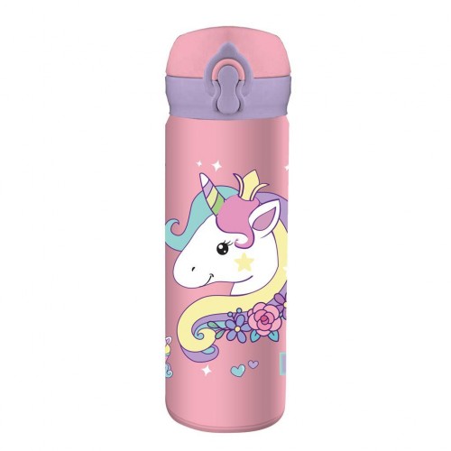 MUST TEAM ΠΑΓΟΥΡΙ ΑΝΟΞΕΙΔΩΤΟ ΘΕΡΜΟΣ 500ML ΜΕ ΚΑΛΑΜΑΚΙ 8Χ22ΕΚ Μονόκερος (586452)