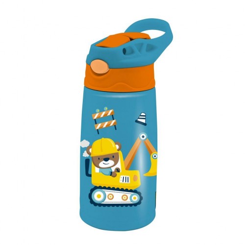 MUST TEAM ΠΑΓΟΥΡΙ ΑΝΟΞΕΙΔΩΤΟ ΘΕΡΜΟΣ 400ML ΜΕ ΚΑΛΑΜΑΚΙ 7,2X19,3ΕΚ Αυτοκινητάκια (586453)