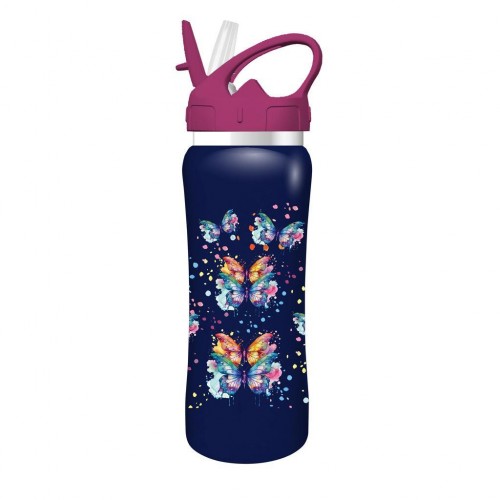 MUST ΣΕΤ ΦΑΓΗΤΟΥ ΦΑΓΗΤΟΔΟΧΕΙΟ PP ΠΛΑΣΤΙΚΟ 800ML & ΠΑΓΟΥΡΙ ΑΝΟΞΕΙΔΩΤΟ 500ML BUTTERFLY (586471)