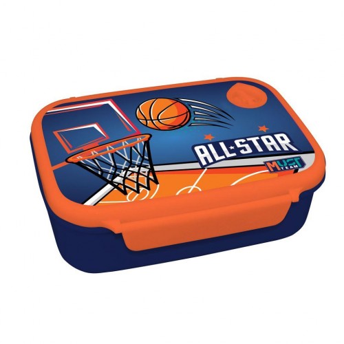 MUST ΦΑΓΗΤΟΔΟΧΕΙΟ 800ML PP ΠΛΑΣΤΙΚΟ 18Χ13X6CM BASKETBALL (586472)