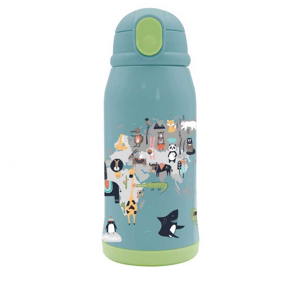 MUST TEAM ΠΑΓΟΥΡΙ ΑΝΟΞΕΙΔΩΤΟ ΘΕΡΜΟΣ 500ML ΜΕ ΘΗΚΗ & ΚΑΛΑΜΑΚΙ 21,5Χ8,5ΕΚ ΖΩΑΚΙΑ (586640)