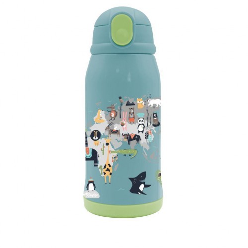 MUST TEAM ΠΑΓΟΥΡΙ ΑΝΟΞΕΙΔΩΤΟ ΘΕΡΜΟΣ 500ML ΜΕ ΘΗΚΗ & ΚΑΛΑΜΑΚΙ 21,5Χ8,5ΕΚ ΖΩΑΚΙΑ (586640)