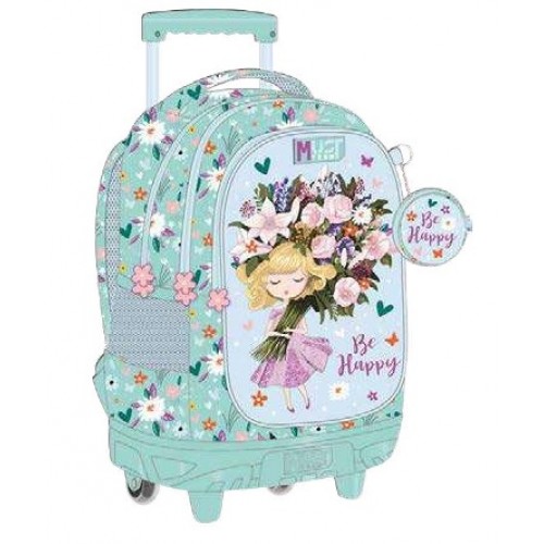 MUST TROLLEY ΔΗΜΟΤΙΚΟΥ 34Χ20Χ44 3ΘΗΚΕΣ BE HAPPY (586785)