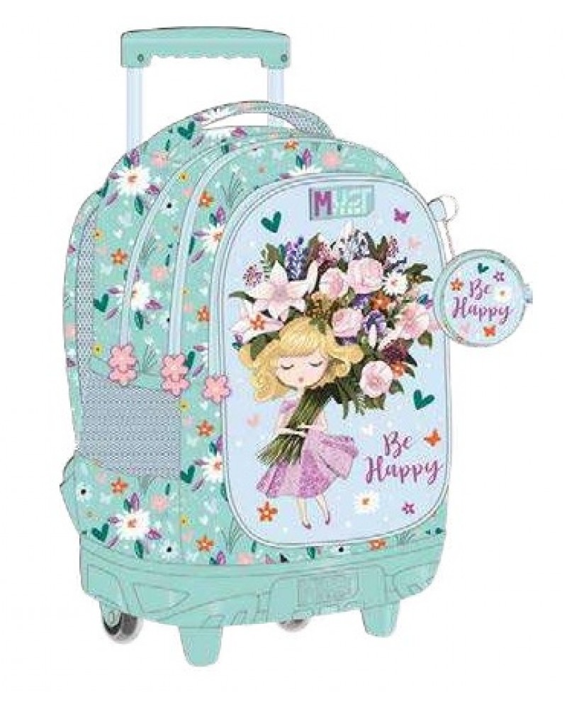 MUST TROLLEY ΔΗΜΟΤΙΚΟΥ 34Χ20Χ44 3ΘΗΚΕΣ BE HAPPY (586785)