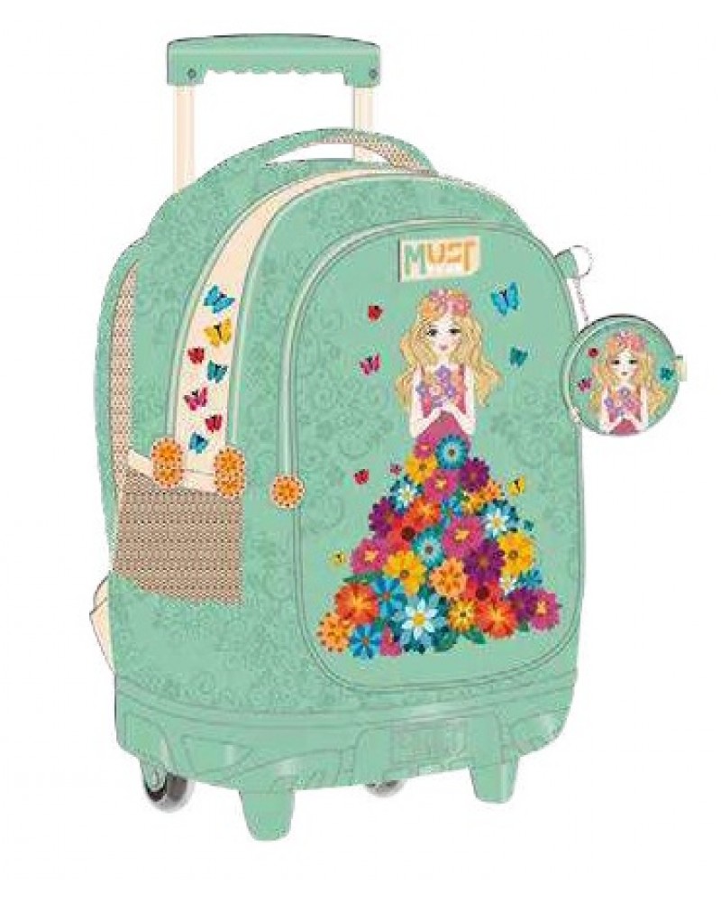 MUST TROLLEY ΔΗΜΟΤΙΚΟΥ 34Χ20Χ44 3ΘΗΚΕΣ FLOWER DRESS (586786)