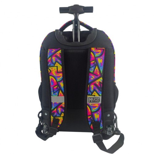 MUST TROLLEY ΔΗΜΟΤΙΚΟΥ 31X24X45 3ΘΗΚΕΣ ΜΟΝΟ ΧΕΡΟΥΛΙ & 2 ΡΟΔΕΣ ABSTRACT PATTERN (586849)