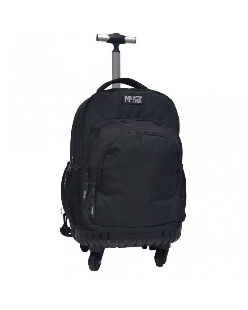 MUST TEAM TROLLEY ΣΧΟΛΙΚΟ 31X24X45 3ΘΗΚΕΣ ΜΟΝΟ ΧΕΡΟΥΛΙ & 4 ΡΟΔΕΣ ΜΑΥΡΗ (586852)