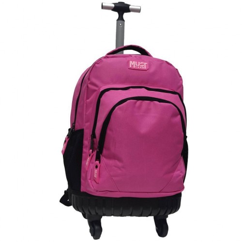 MUST TROLLEY ΔΗΜΟΤΙΚΟΥ 31X24X45 3ΘΗΚΕΣ ΜΟΝΟ ΧΕΡΟΥΛΙ & 4 ΡΟΔΕΣ ΡΟΖ (586854)