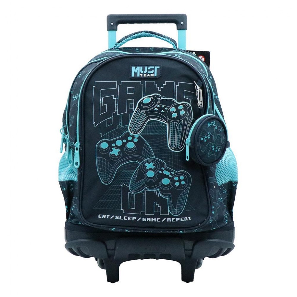 MUST TEAM TROLLEY ΣΧΟΛΙΚΟ 34Χ20Χ44EK 3ΘΗΚΕΣ GAME ON (587175)
