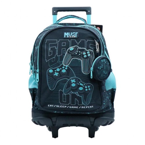 MUST TEAM TROLLEY ΣΧΟΛΙΚΟ 34Χ20Χ44EK 3ΘΗΚΕΣ GAME ON (587175)
