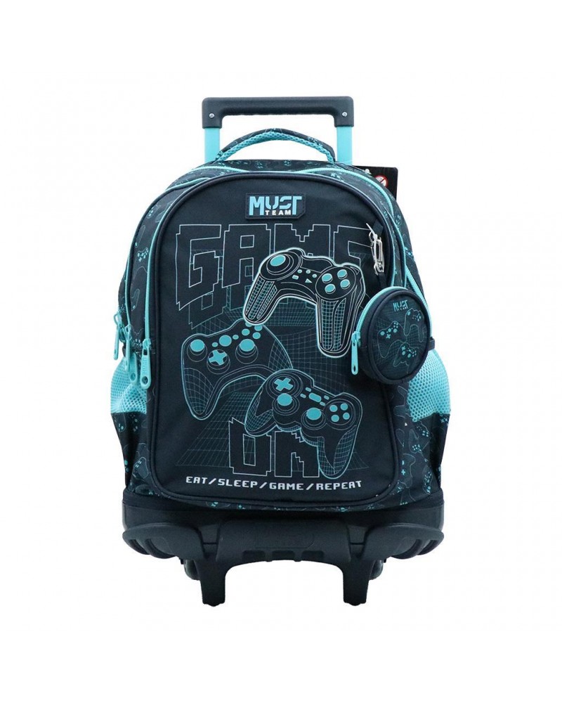 MUST TEAM TROLLEY ΣΧΟΛΙΚΟ 34Χ20Χ44EK 3ΘΗΚΕΣ GAME ON (587175)